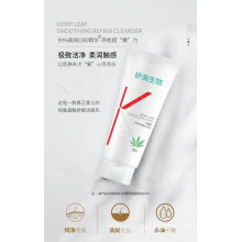 OEM Natural Organic Amino Acid Face Cleansers Hemp Face Wash Foam Cbd Facial Hemp Cleanser with Private Label